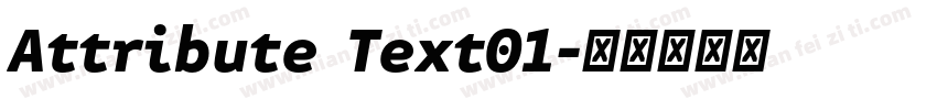 Attribute Text01字体转换